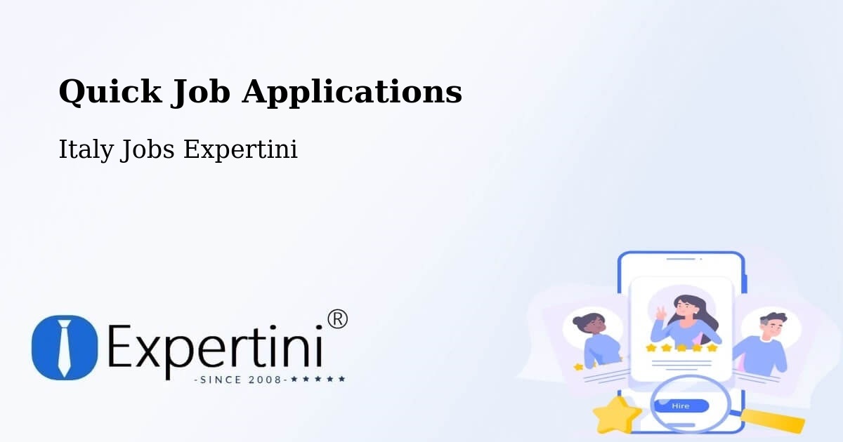 Quick Apply Feature – Cedrasco - Italy Jobs Expertini