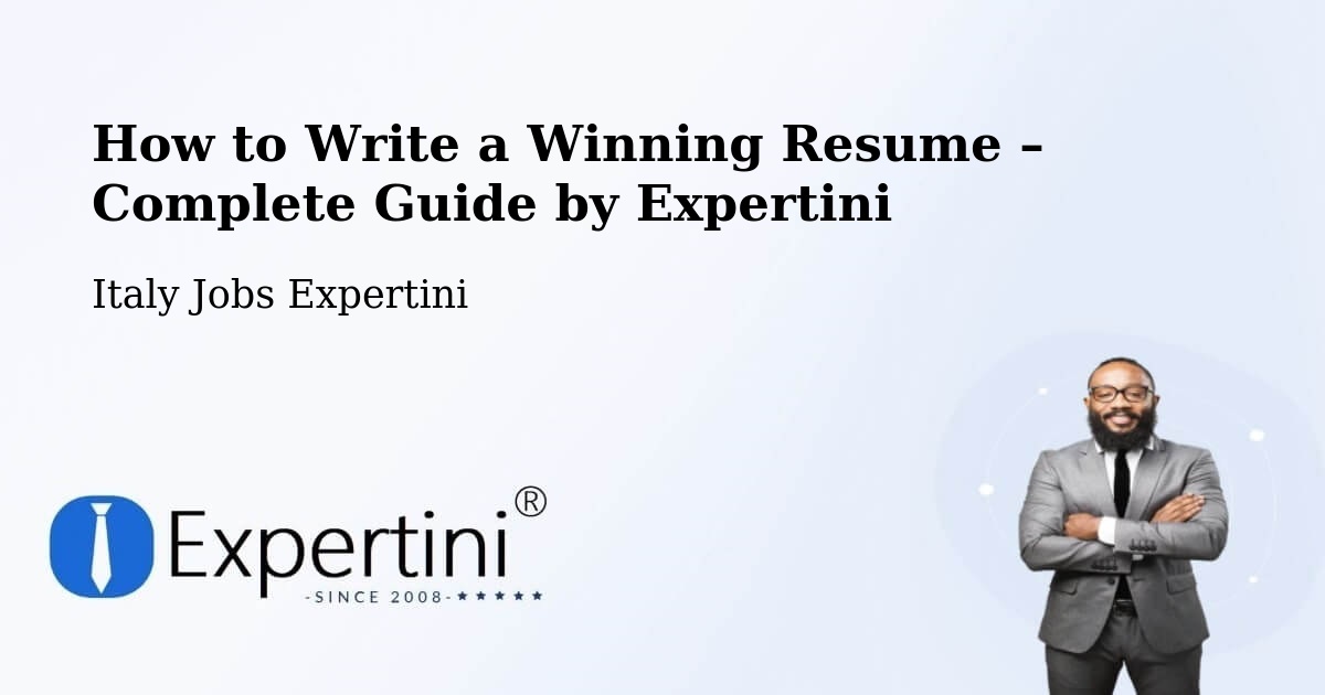 Resume Writing Guide for Job Seekers – Cedrasco - Cedrasco, Italy Jobs Expertini